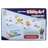Assorted plastic stamp art-transport educational toy for 4+ years, enhances cognitive skills and focus