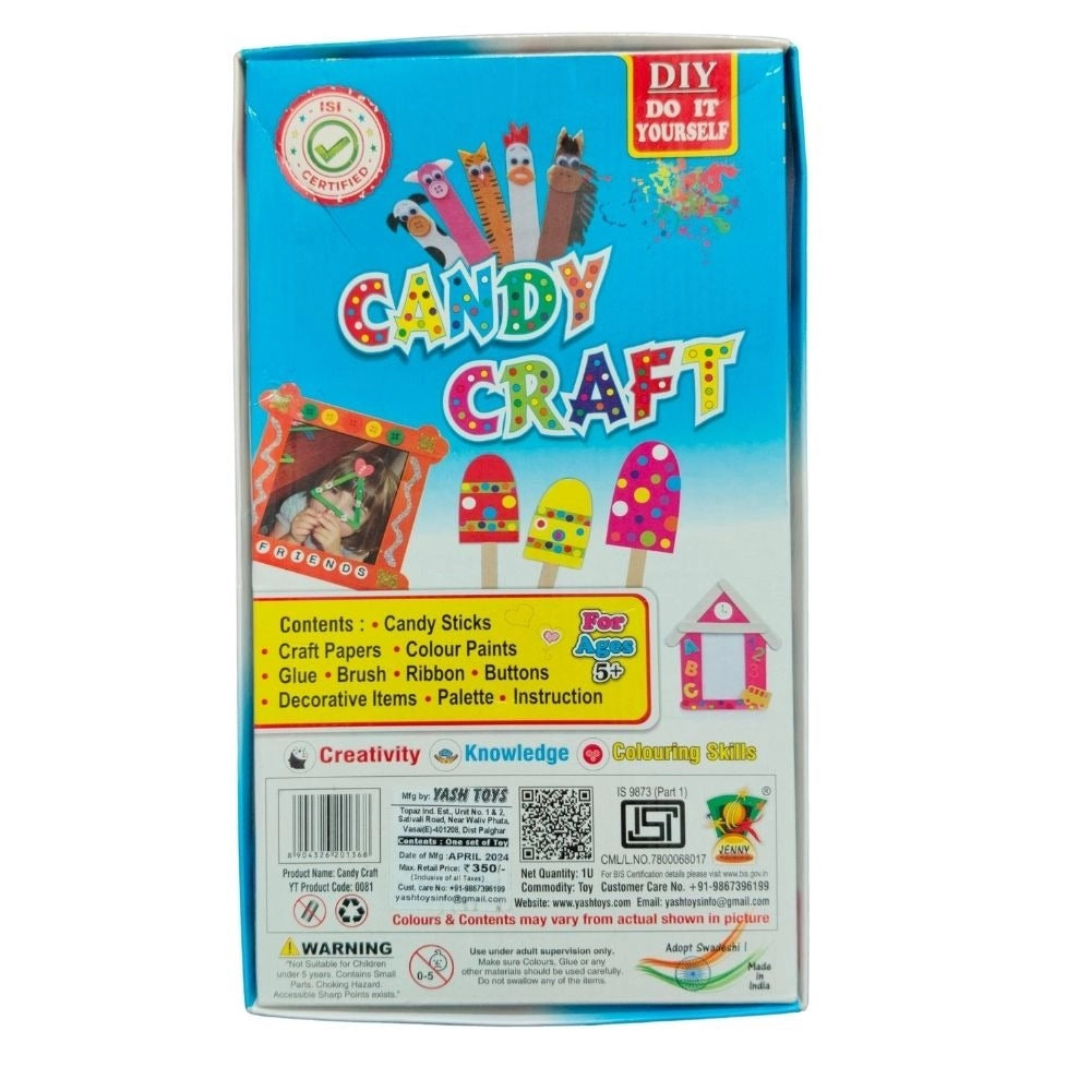 Assorted cardboard Candy Craft set for 5+ years, fostering creativity and decorative art