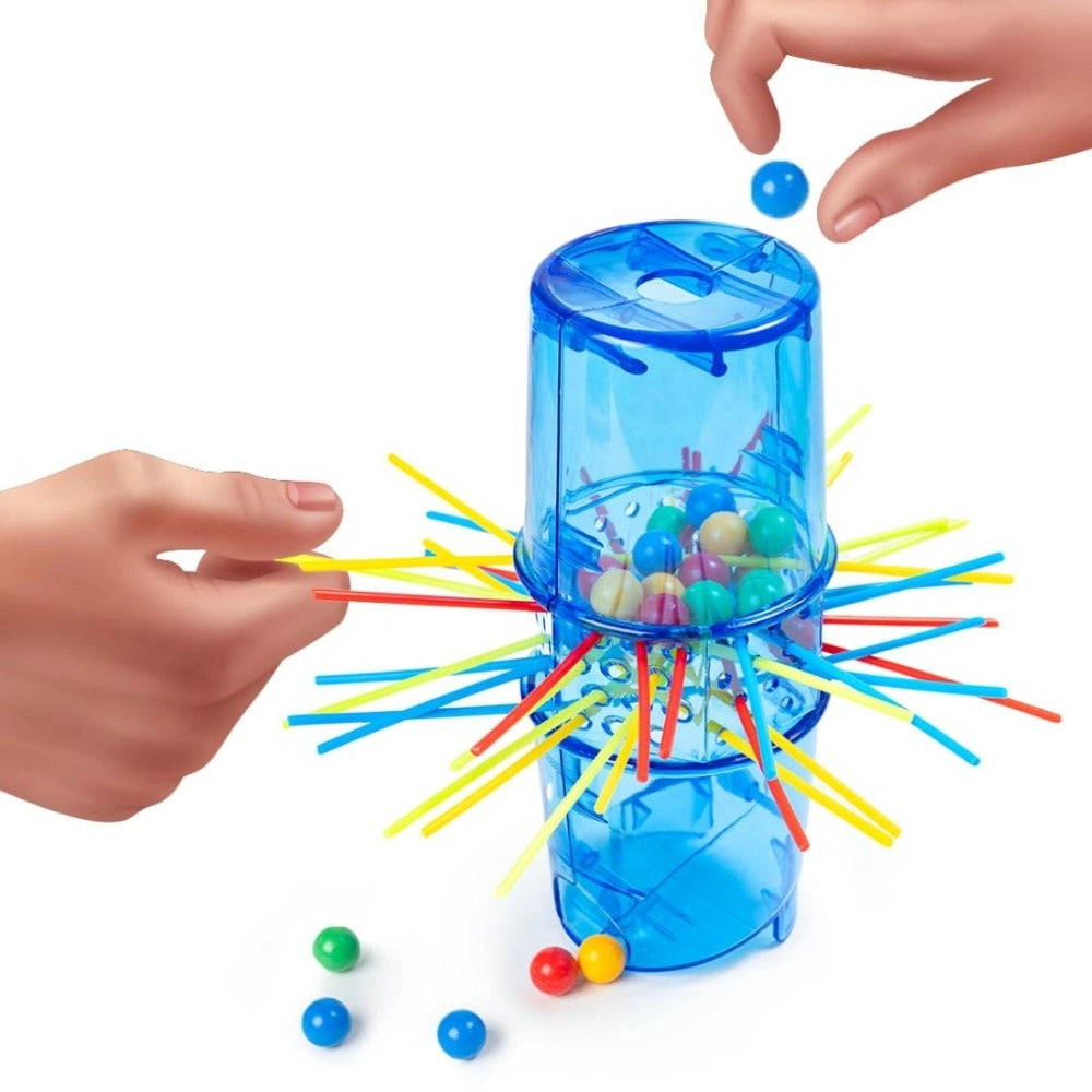 Assorted plastic Neo Ouch Marble Stick Game for kids 3+ years, develops fine motor skills, hand-eye coordination