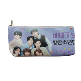 Assorted canvas pencil pouches - BTS stationery kit for 3+ years