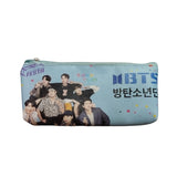 Assorted canvas pencil pouches (Pack of 2) - Perfect stationery organizer for 3+ years, ideal for school or home use