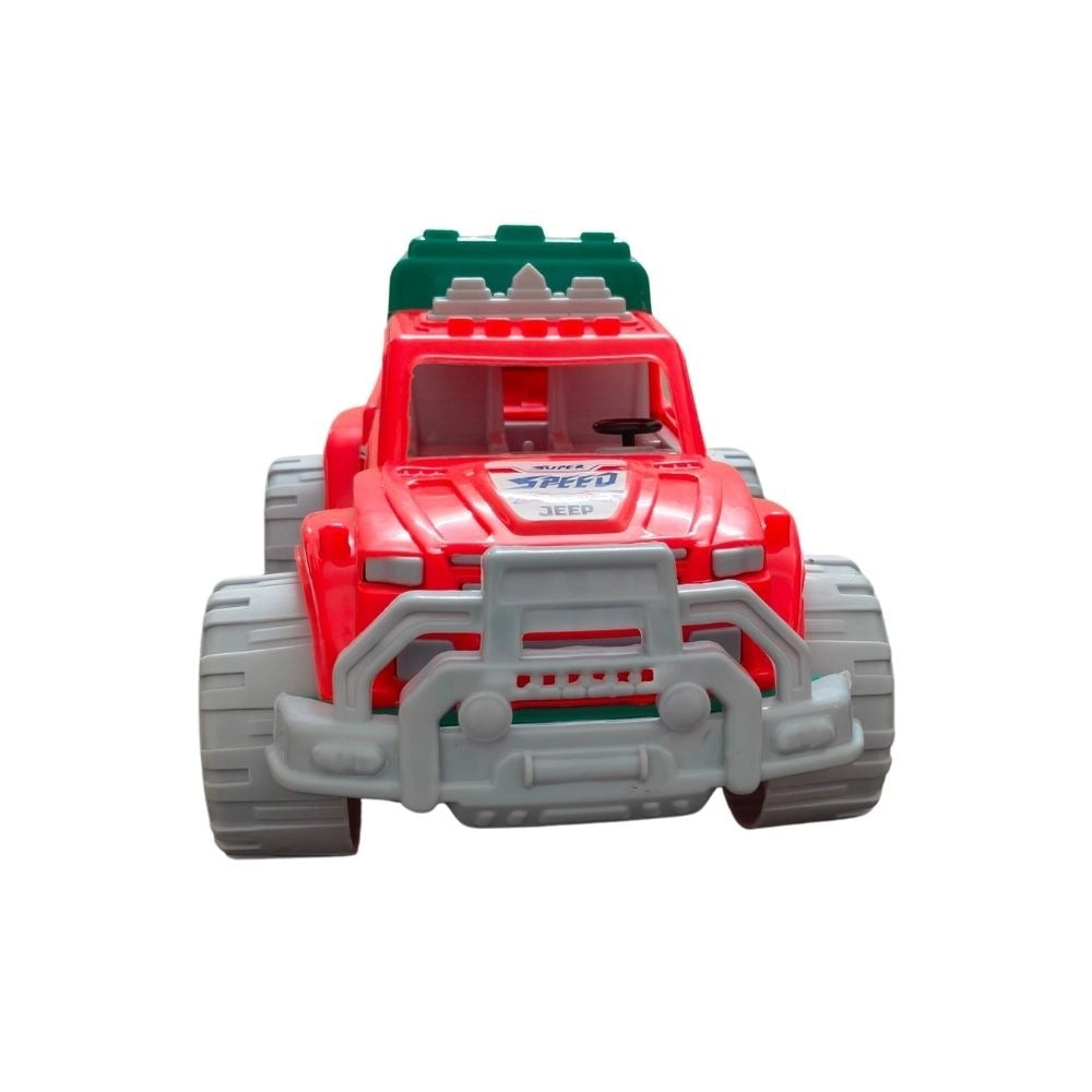 Assorted color plastic Super Jeep toy for kids over 1 year, stimulates brain development and keeps them entertained