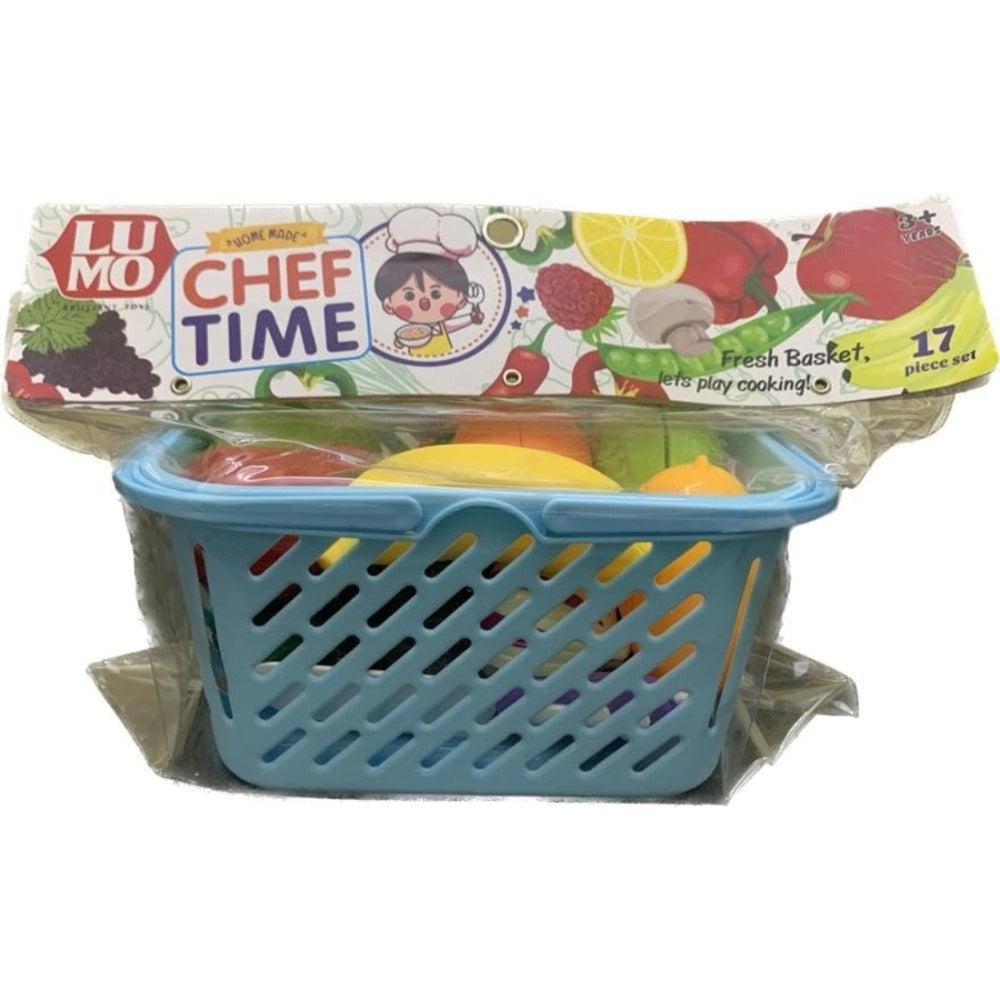 Assorted plastic Chef Time toys for kids 5+, promoting motor skills, hand-eye coordination, and healthy eating concepts