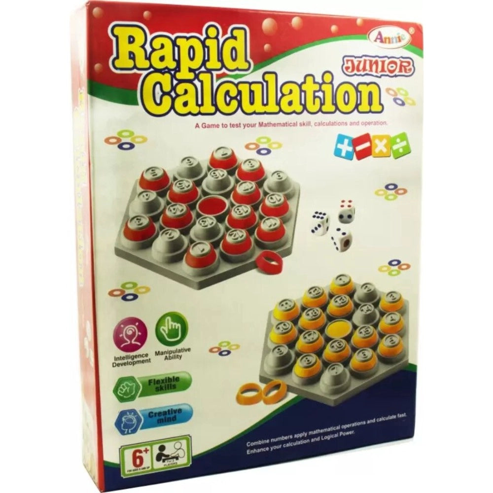 Assorted color plastic-paper rapid calculation toy for kids 8+ enhancing math skills