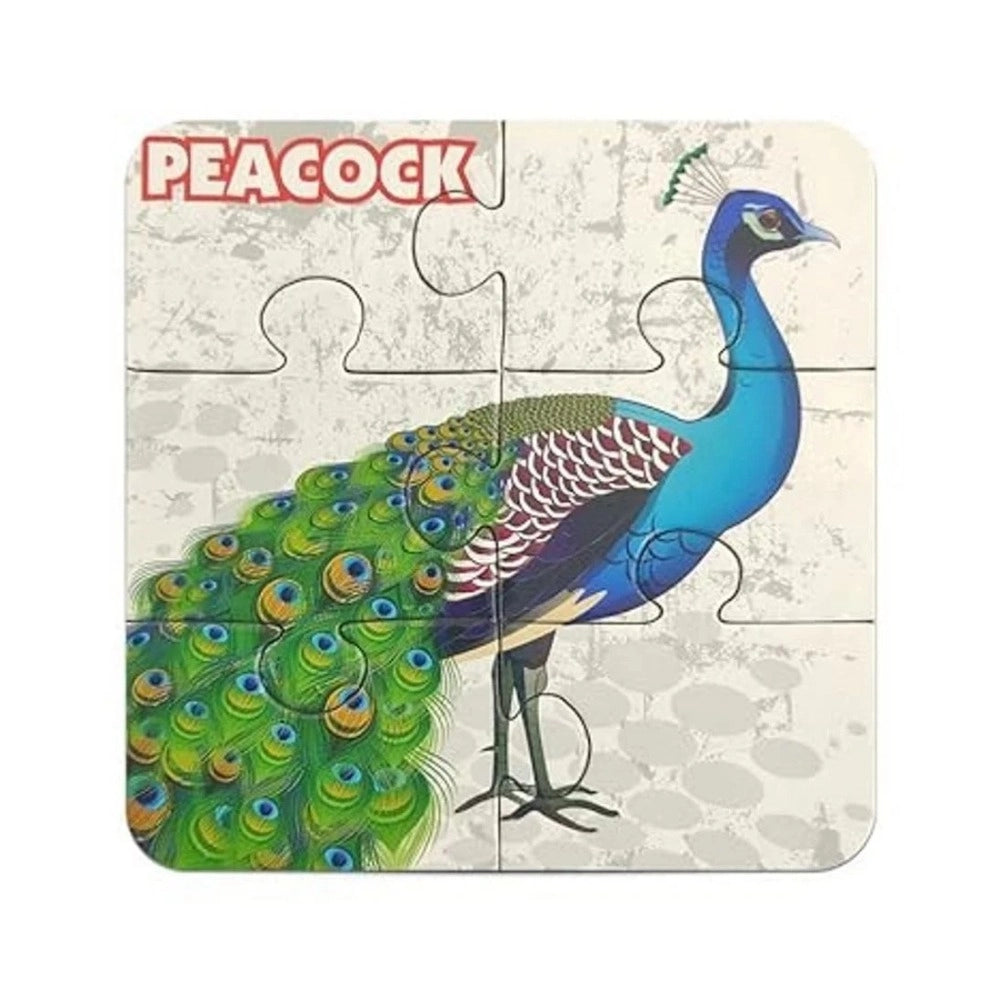 Assorted cardboard bird puzzle set for educational play for children aged 3+, safe and large jigsaw pieces