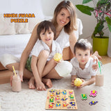 Wooden Hindi Letter Puzzle for Toddlers, 3+ years, educational toys made of natural wood