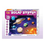 Assorted cardboard solar system puzzle for educational toys, encouraging kids aged 3+ to learn about different planets in a fun way