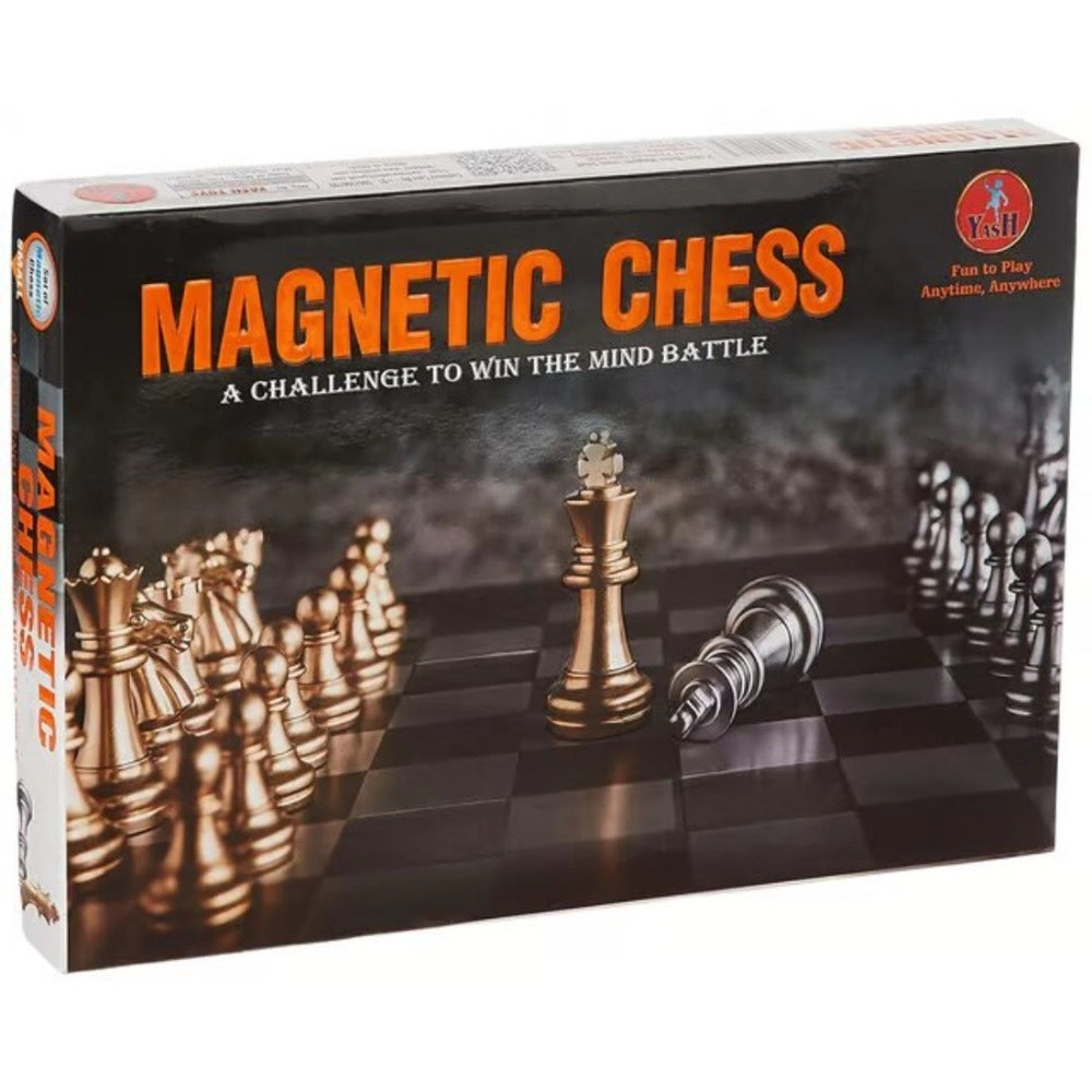Assorted color magnetic chess set for 8+ years, perfect for strategic board games play