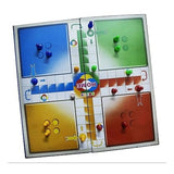 Assorted color paper-plastic Chess & Ludo board game set for 5+ years, double fun with 2 games in 1 (Chess on one side, Ludo on the other). Ideal for family entertainment, improves strategy skills and learning numbers