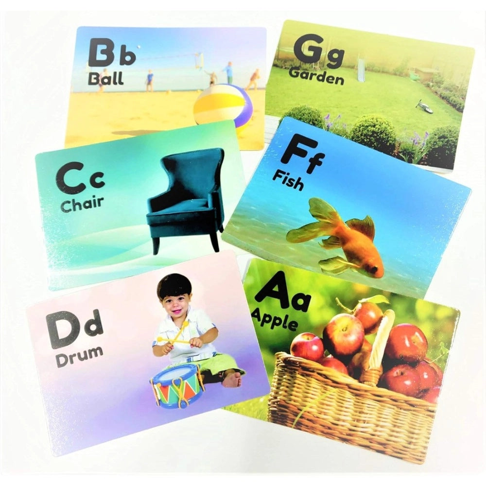Assorted plastic flash card-alphabets for educational toys, ideal for 6+ months