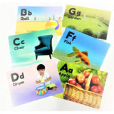 Assorted plastic flash card-alphabets for educational toys, ideal for 6+ months