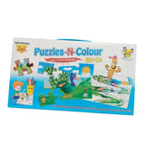 Assorted cardboard birds 2-in-1 puzzle & colors, educational toy for kids aged 3+ boosting fine motor skills and memory