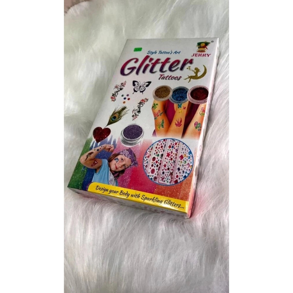 Assorted glitter tattoos for kids 5+ years, educational toy promoting creative self-expression