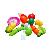 Assorted plastic cutting vegetables toys, 1+ years, for realistic play & color recognition