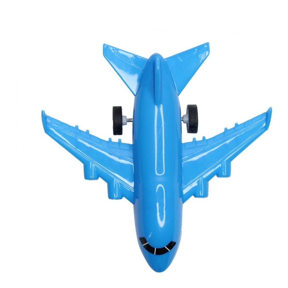 Assorted plastic pull-back airplane toys for 3+ years, ideal for kid's imaginative play