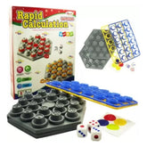 Assorted color plastic & paper rapid calculation toy for ages 8+ enhancing math skills