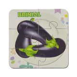 Assorted cardboard vegetable puzzles for 3+ years, promoting logical thinking, brain development, and eye-hand coordination