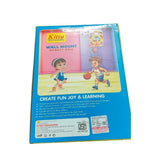 Assorted plastic basketball set with hanging board and inflating needle, perfect for kids aged 3+ years in indoor play