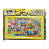 Assorted plastic 2-in-1 slate and snake ladder game for educational fun, suitable for kids aged 3+ years