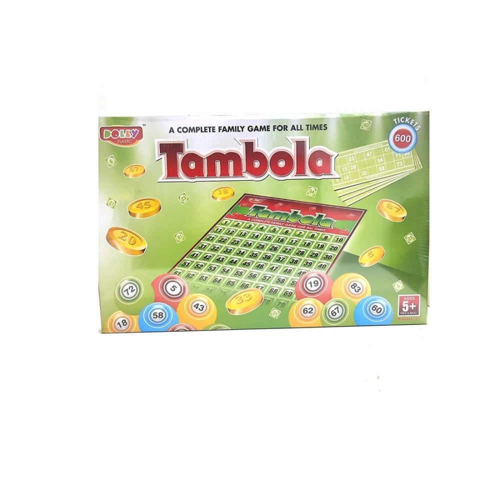 Assorted plastic Tambola board game for 5+ years, enhances time management and curiosity while entertaining