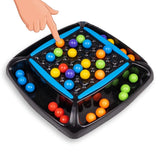 Assorted color plastic Double Trouble game for kids aged 5+, strategically connecting balls of the same color