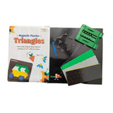 Assorted cardboard Magnetic Puzzle Triangle for educational fun, ideal for kids 3+ years, building shapes together