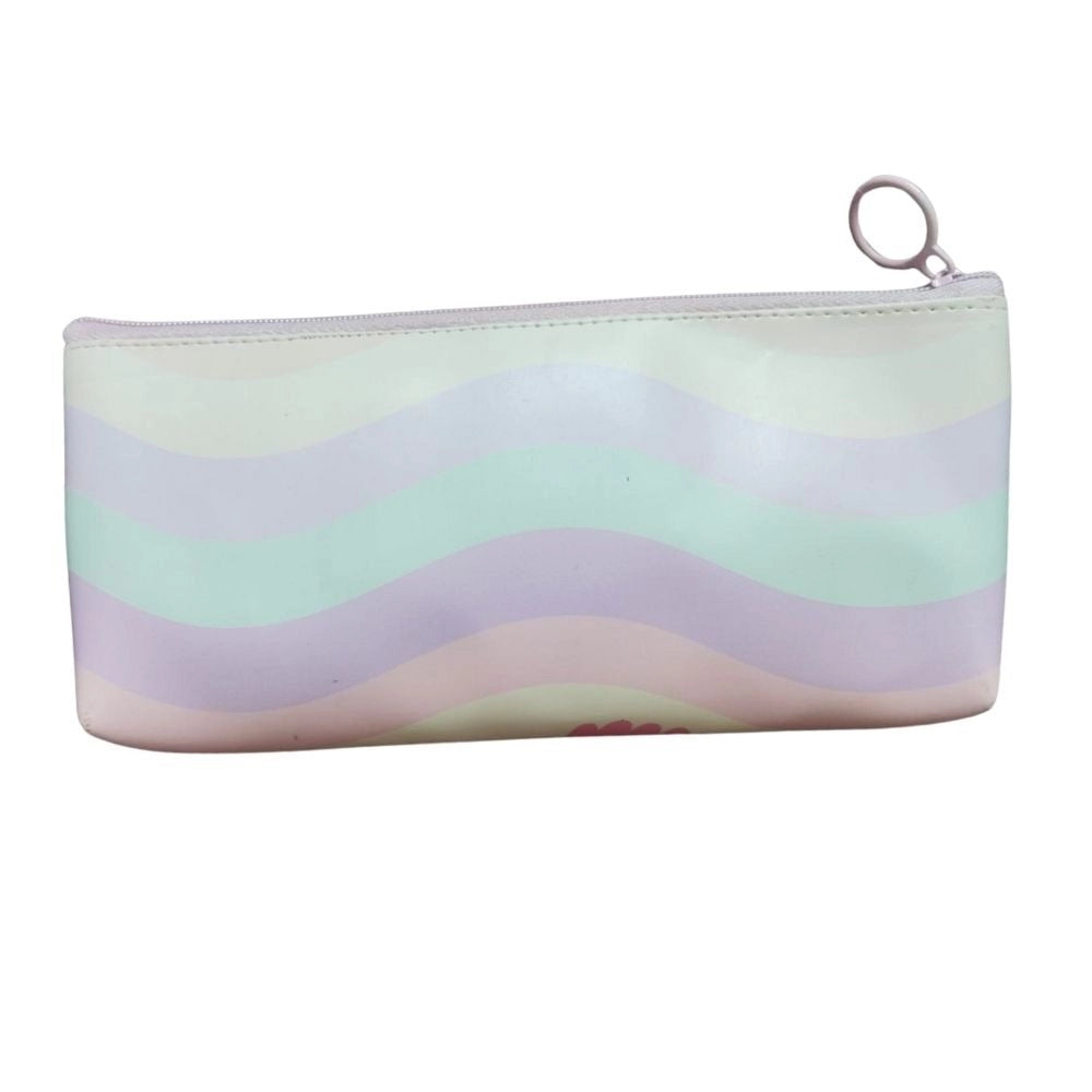 Assorted owl cartoon canvas pencil pouches for 3+ years, perfect stationery organizer for kids