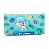 Assorted canvas astronaut pencil pouch for kids' stationery, ideal for school organization