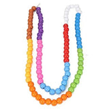 Assorted plastic counting beads for educational toys, ideal for children aged 3+, enhancing motor skills and eye-hand coordination development