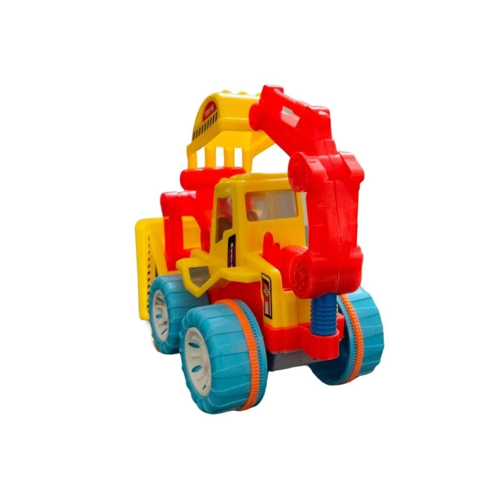 Assorted plastic JCB construction toys for kids, promoting creativity & learning for ages 1+ years during play
