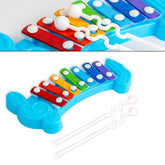 Assorted-color plastic xylophone for 3+ years, encourages early music development