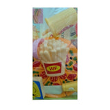 Assorted plastic pizza set for toddler learning play kitchen skills, vibrant & realistic play food toys