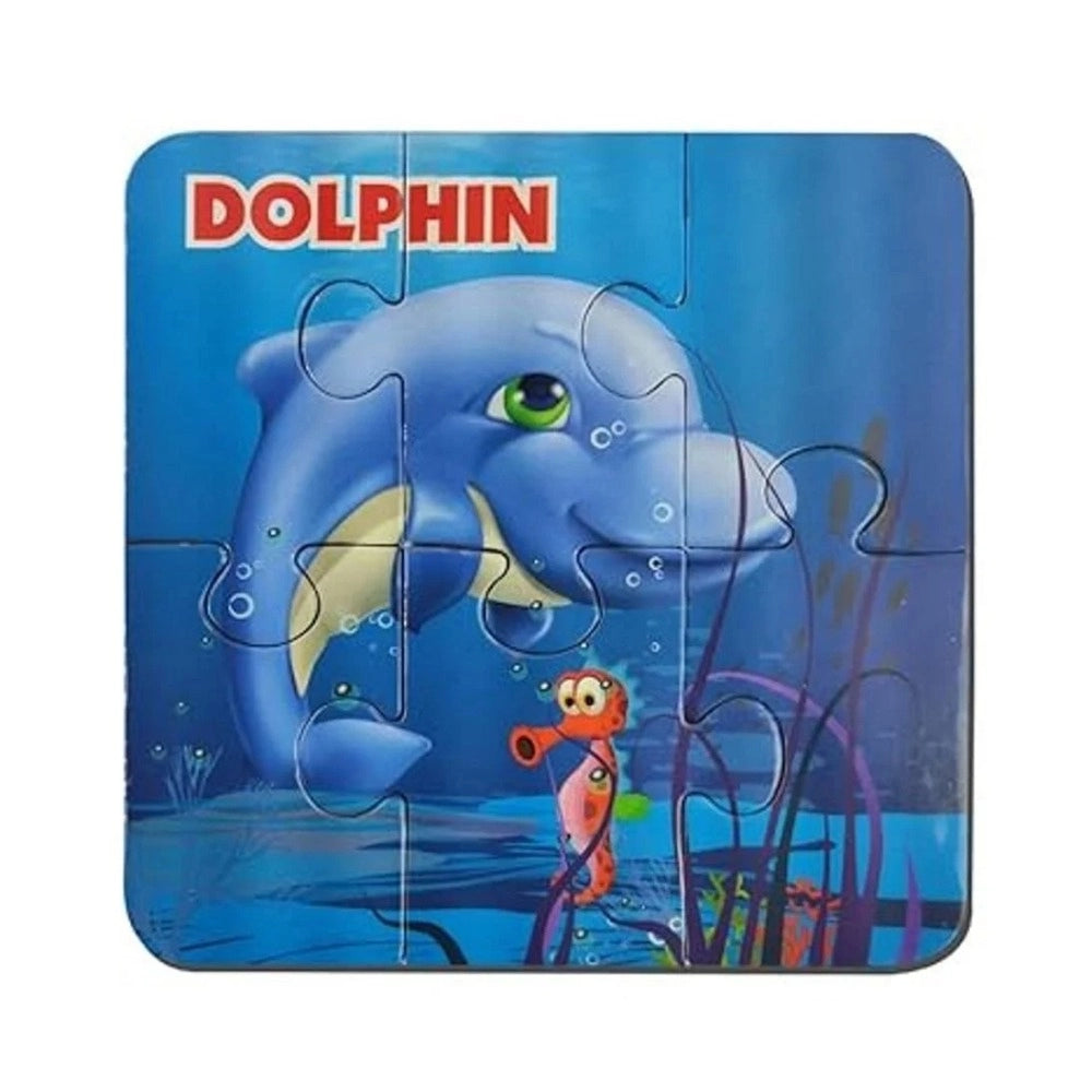 Assorted cardboard water animal puzzles for 3+ years old, boosts eye-hand coordination & fosters learning