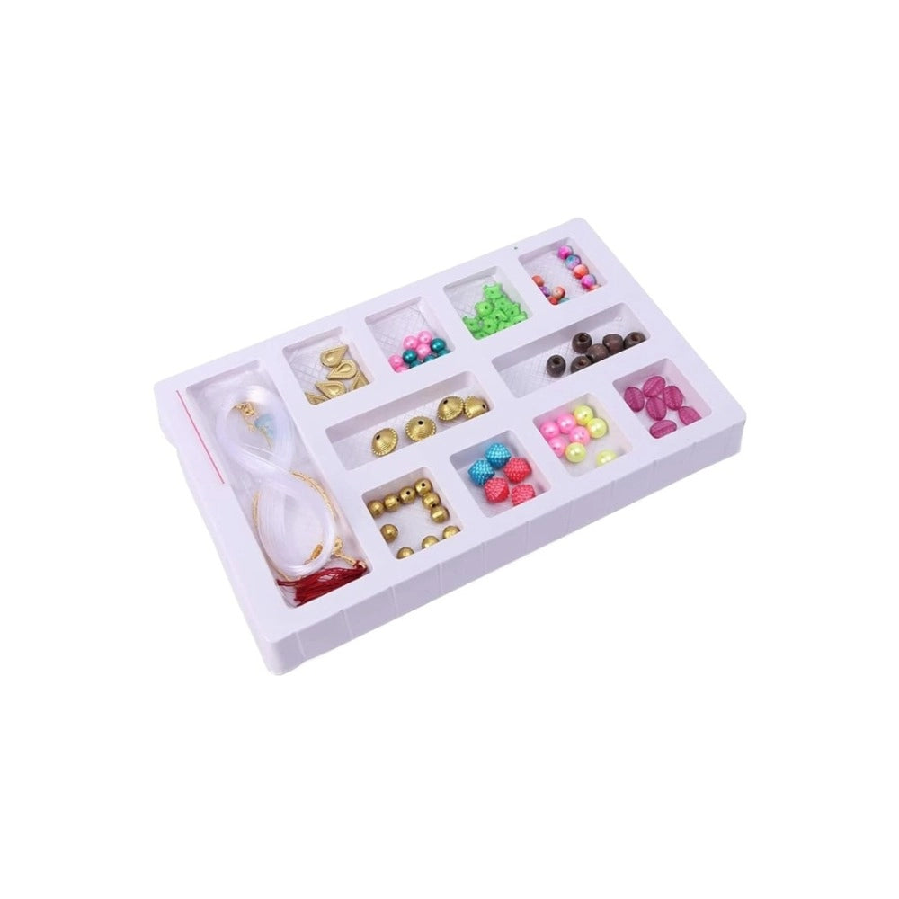 Assorted plastic creative toys for developing creativity and motor skills in children aged 3+, perfect for creating designer jewelry sets