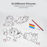 Assorted cardboard mirror art toy for 3+ years, encourages drawing skills and imagination development