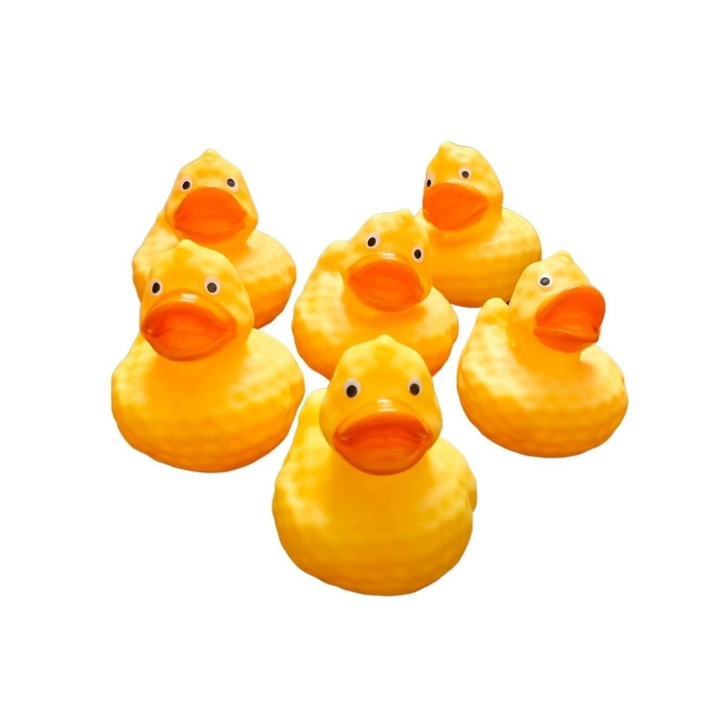 Assorted rubber Chu Chu Duck and Ducklin family toys for sensory development in bath time at 6+ months