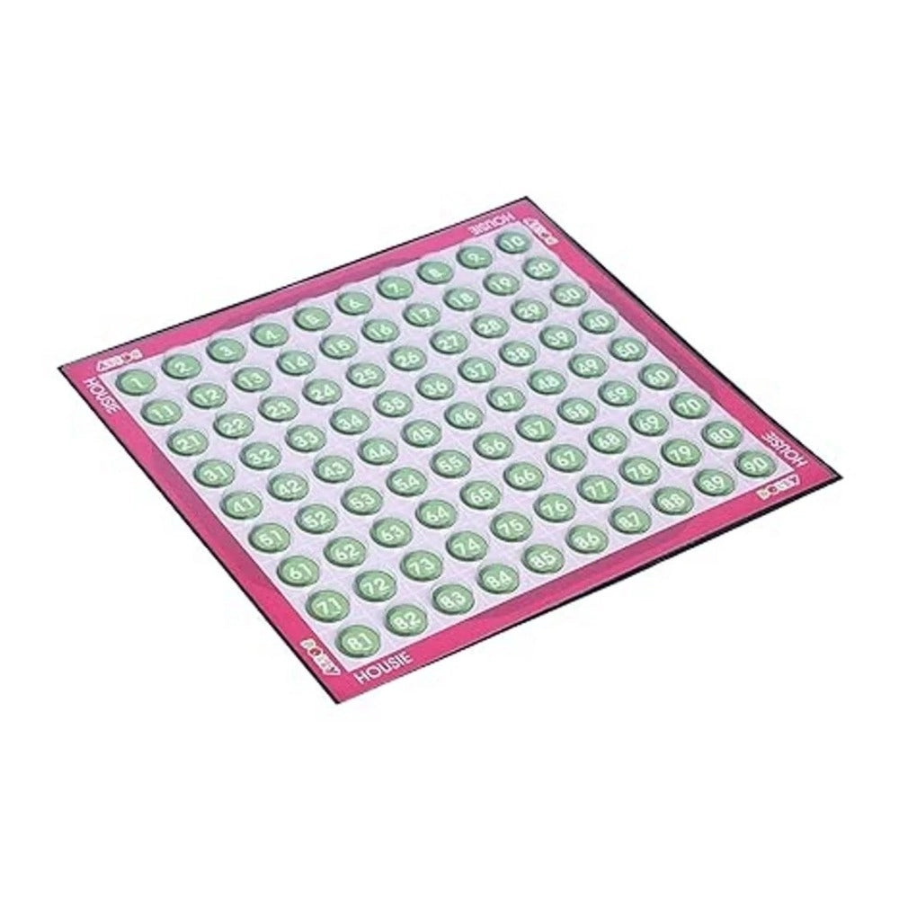 Assorted paper & plastic Housie Play-Pride of Parties board game set for family fun (5+ years), enhances analytical skills and develops logic