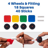 Assorted plastic 66_Pcs Talent Small Blocks for educational play, enhancing creativity & imagination for children aged 3+ years