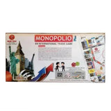 Assorted cardboard Monopolio educational toy for 5+ years, international trade game board with chance, community chest, jail, and water world resorts