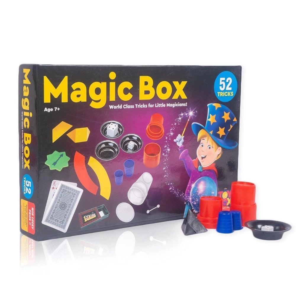 Assorted cardboard & plastic Magician Tricks Magic Box for 3+ years, enhancing fine motor skills, concentration, and logic