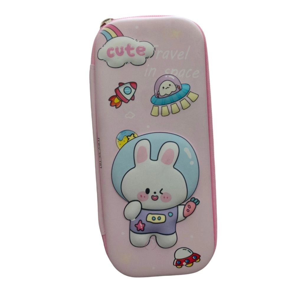 Assorted canvas pencil pouch case - Organizer for nursery to secondary school kids' stationery and gifts