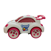 Assorted plastic beetle car pull-back toy, ideal for kids 1+ years