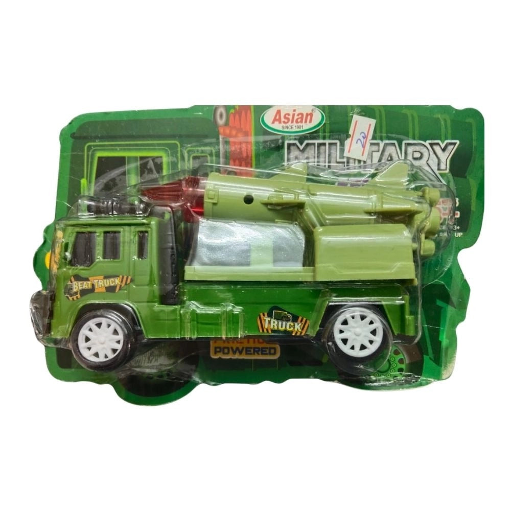Agni Missile Launcher Military Truck - Plastic toy for 1+ years play, elevates diecast car collection