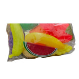 Assorted plastic fruit toys (11 pcs) for imaginative play, suitable for children 1+ years