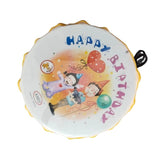 Assorted-colored plastic Happy BirthDay theme musical Dhol toy for 6+ months play