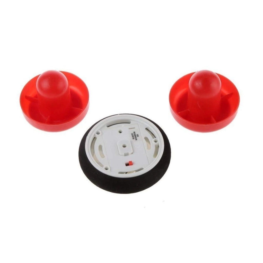 Assorted color plastic ice hockey toys for kids 5+ years, indoor & outdoor air-powered game set