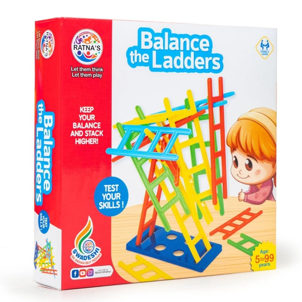 Assorted plastic Balance the Ladders game - Fast-paced fun for 5+ years, ideal for parties or gifts