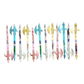 Assorted plastic Chinese Style Sword Novelty Ball Pens (12pcs set) - Fashionable stationery for adults and kids, ideal as a gift