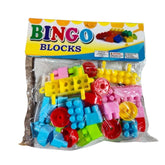 Assorted plastic Bingo Block set for 3+ years old children, enhances imagination and promotes smart play, non-toxic building blocks toy