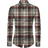 Men's Casual Floral Printed Cotton Blend Unstitched Shirt Fabric 1.6 Mtrs (Brown)